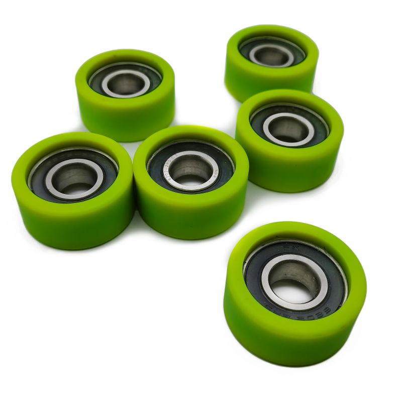 PU620142-20 6201RS Plastik bersalut PU Groove Ball Beel Bearings